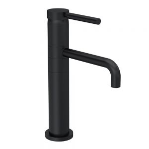 Hudson Reed Tec Lever Black Tall Basin Mixer Tap