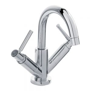 Hudson Reed Tec Lever Chrome Mono Basin Mixer Tap with Waste