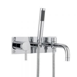 Hudson Reed Tec Lever Chrome Wall Mounted Bath Shower Mixer Tap