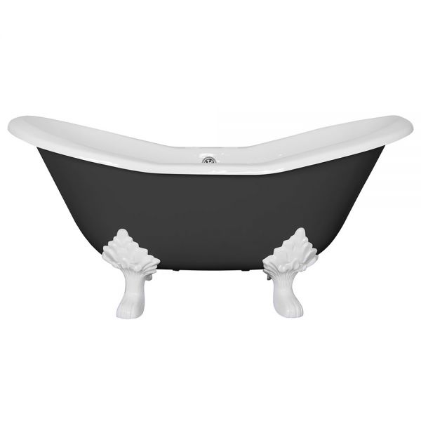 Hurlingham Byron Freestanding Cast Iron Bath 1560 x 765mm 2TH #6