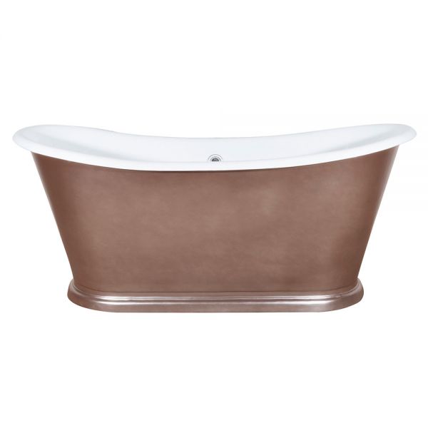 Hurlingham Caravel Bateau Freestanding Cast Iron Bath 1675 x 720mm #6