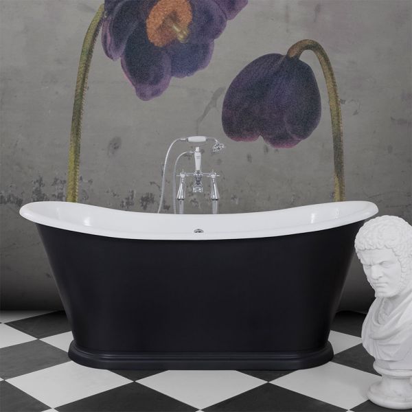 Hurlingham Caravel Bateau Freestanding Cast Iron Bath 1675 x 720mm #3