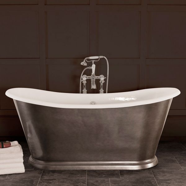Hurlingham Caravel Bateau Freestanding Cast Iron Bath 1675 x 720mm #4