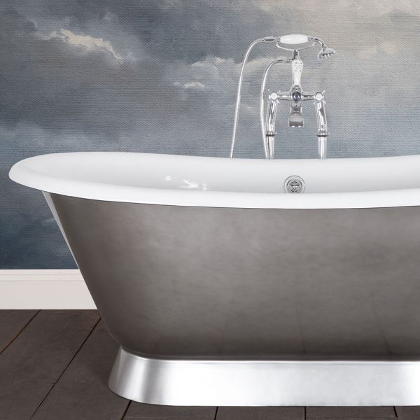 Hurlingham Chaucer Freestanding Cast Iron Bath 1680 x 760mm 2TH #3