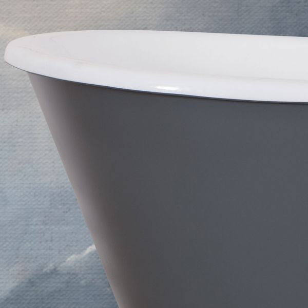 Hurlingham Drayton Freestanding Cast Iron Bath 1700 x 675mm #6