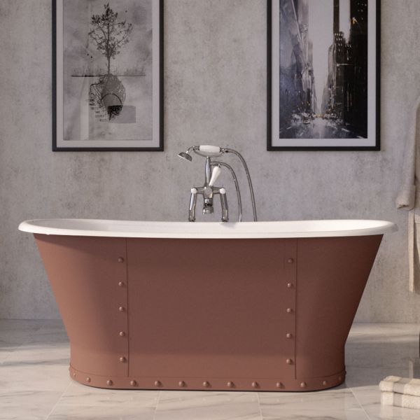 Hurlingham Drayton Freestanding Cast Iron Bath 1700 x 675mm #4