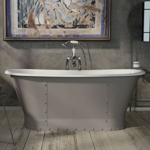 Hurlingham Drayton Freestanding Cast Iron Bath 1700 x 675mm