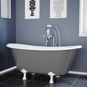 Hurlingham Prior Freestanding Cast Iron Bath 1720 x 680mm 2TH