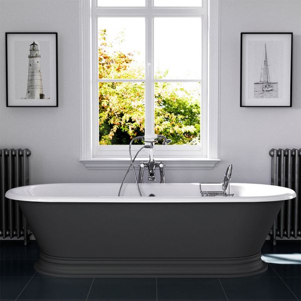 Hurlingham Shikara Freestanding Cast Iron Bath 1820 x 810mm 2TH