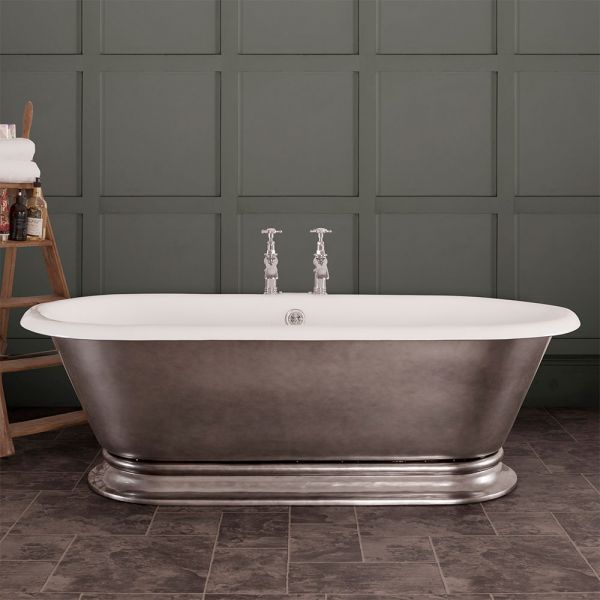 Hurlingham Shikara Freestanding Cast Iron Bath 1820 x 810mm 2TH #4