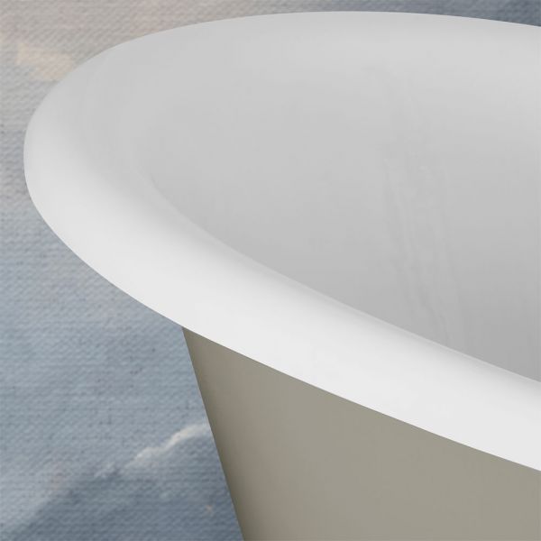 Hurlingham Tebb Freestanding Cast Iron Bath 1840 x 790mm #6