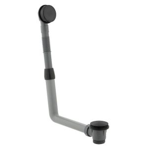 Vado Individual Brushed Black Click Clack Bath Waste