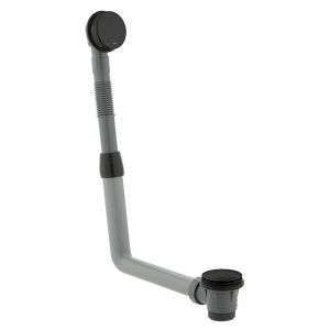 Vado Individual Polished Black Click Clack Bath Waste