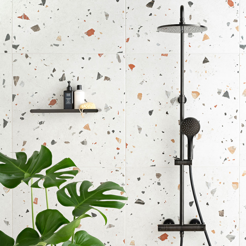 Vado Individual Nebula Brushed Black Thermostatic Exposed Bar Valve