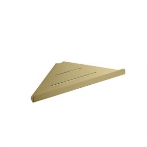 Vado Individual Brushed Gold Corner Shelf