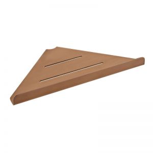 Vado Individual Brushed Bronze Corner Shelf