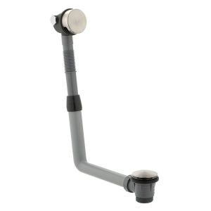 Vado Individual Brushed Nickel Overflow Bath Filler Waste
