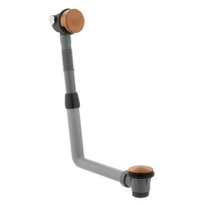 Vado Individual Brushed Bronze Overflow Bath Filler Waste