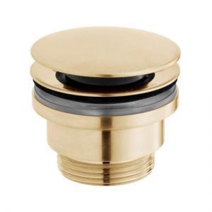 Vado Individual Brushed Gold Universal Clic Clac Basin Waste