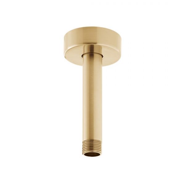 Vado Individual Brushed Gold Fixed Ceiling Mounted Shower Arm