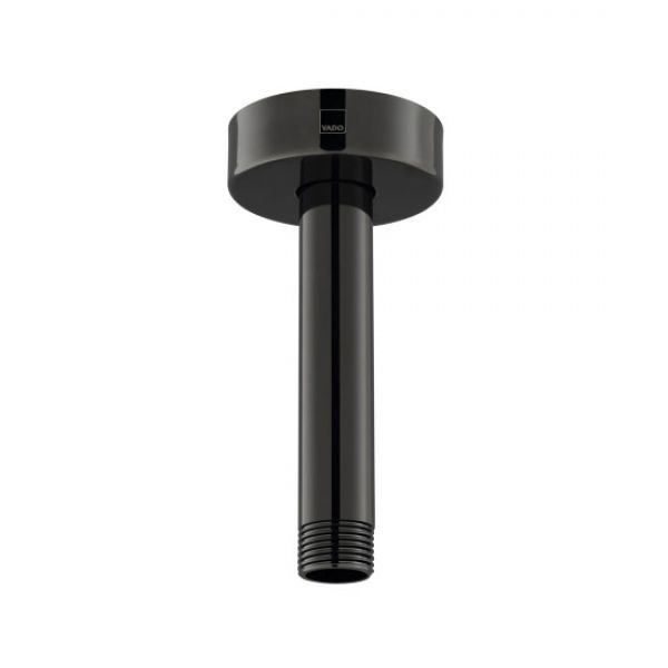 Vado Individual Polished Black Fixed Ceiling Mounted Shower Arm IND