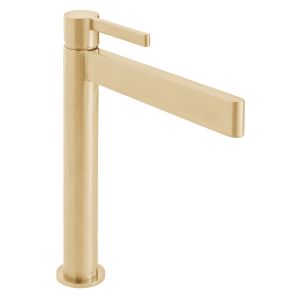 Vado Individual Edit Brushed Gold Extended Mono Basin Mixer Tap