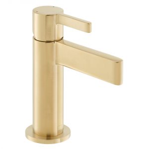 Vado Individual Edit Brushed Gold Mini Mono Basin Mixer Tap