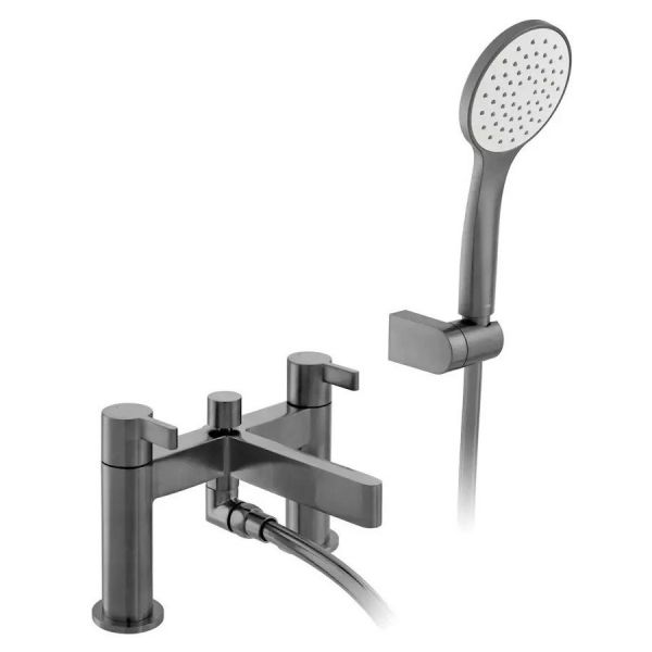 Vado Individual Edit Brushed Black Bath Shower Mixer Tap