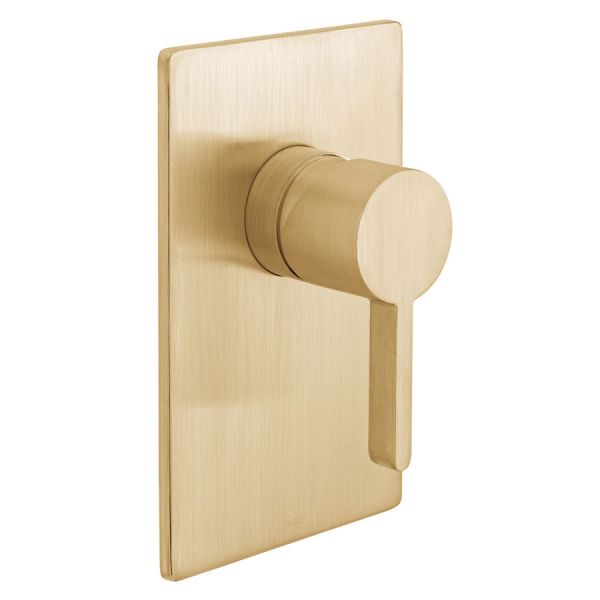 Vado Individual Edit Brushed Gold One Outlet Manual Shower Valve