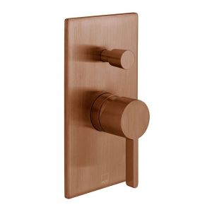 Vado Individual Edit Brushed Bronze Two Outlet Manual Shower Valve