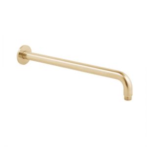 Vado Individual Brushed Gold Round Wall Mounted Shower Arm