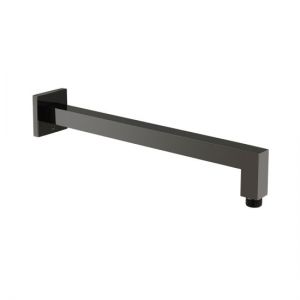 Vado Individual Polished Black Square Wall Mounted Shower Arm