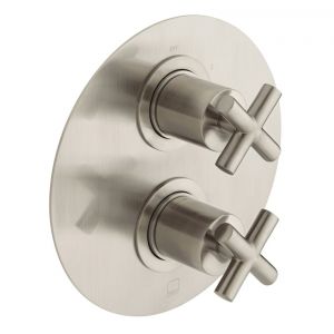 Vado Individual Elements DX Brushed Nickel Two Outlet Thermostatic Shower Valve