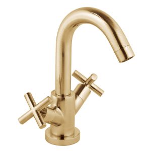 Vado Individual Elements Brushed Gold Mono Basin Mixer Tap