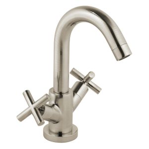 Vado Individual Elements Brushed Nickel Mono Basin Mixer Tap