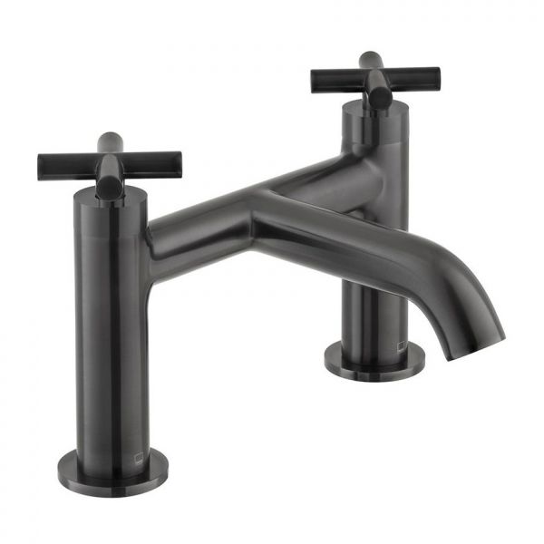Vado Individual Elements Brushed Black Bath Filler Tap