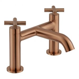 Vado Individual Elements Brushed Bronze Bath Filler Tap