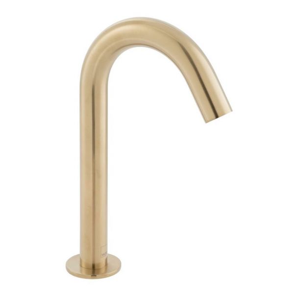 Vado Individual I Tech Brushed Gold Infra Red Deck Mounted Basin Spout