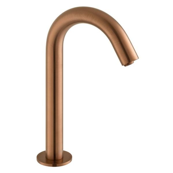 Vado Individual I Tech Brushed Bronze Infra Red Deck Mounted Basin Spout
