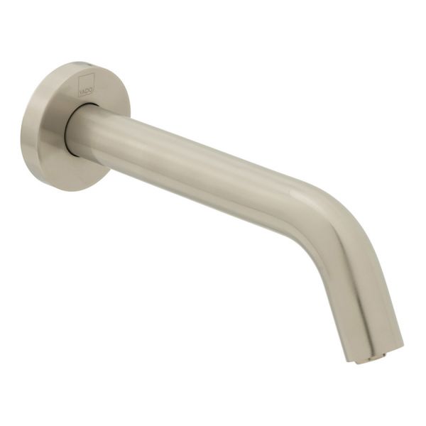 Vado Individual I Tech Brushed Nickel Infra Red Wall Mounted Basin Spout