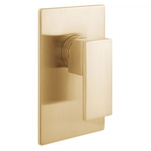 Vado Individual Notion Brushed Gold One Outlet Manual Shower Valve