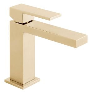 Vado Individual Notion Brushed Gold Mono Basin Mixer Tap