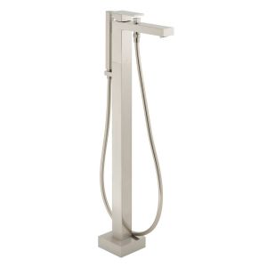 Vado Individual Notion Brushed Nickel Floor Mounted Bath Shower Mixer Tap