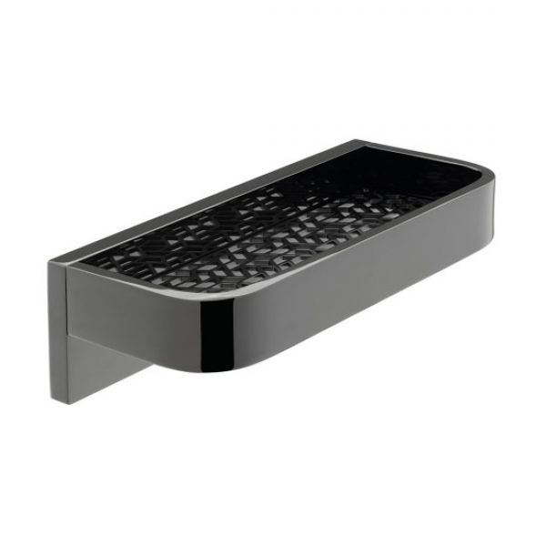 Vado Individual Omika Noir Polished Black Shelf 200mm