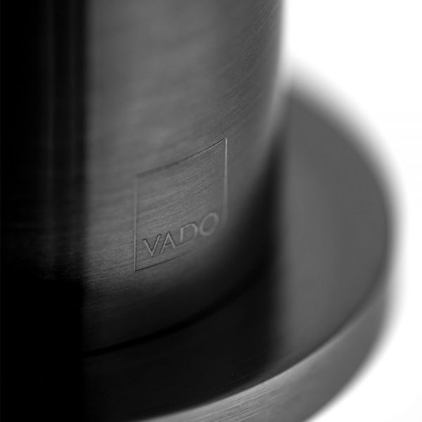 Vado Individual Origins Knurled Brushed Black Tall Mono Basin Mixer Tap #2