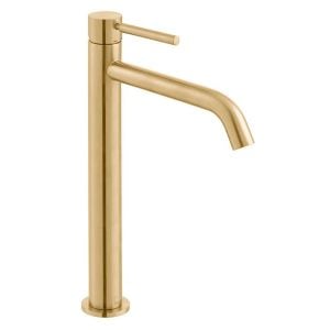 Vado Individual Origins Brushed Gold Tall Mono Basin Mixer Tap