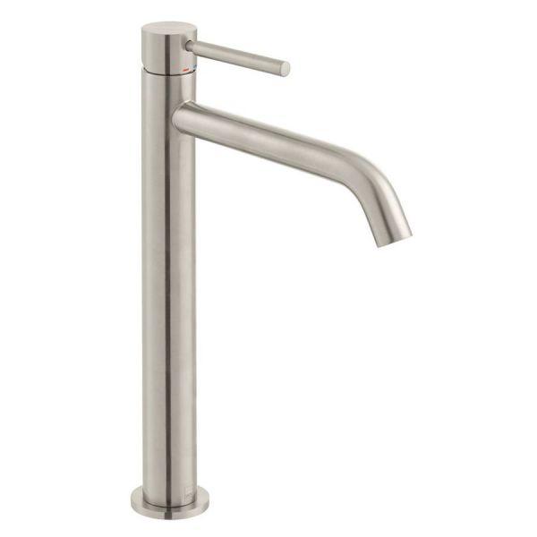 Vado Individual Origins Brushed Nickel Tall Mono Basin Mixer Tap