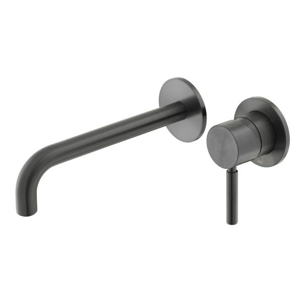 Vado Individual Origins Brushed Black Two Hole Wall Mounted Basin Mixer Tap