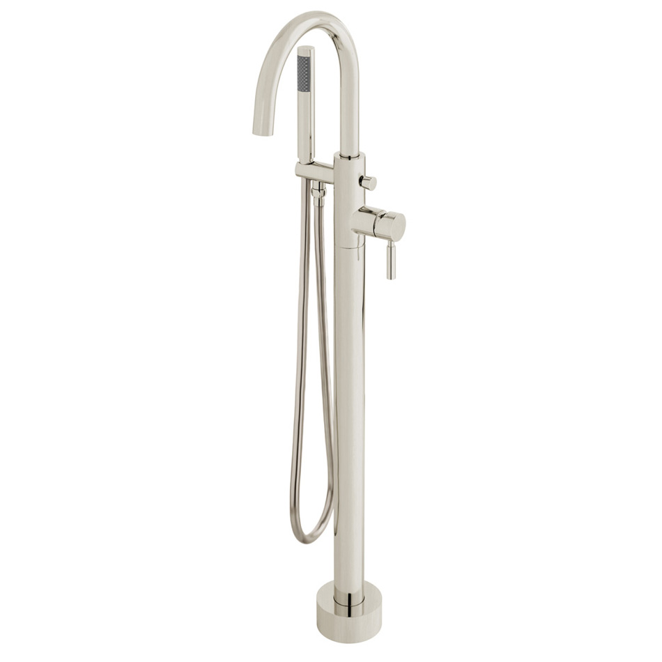 Vado Individual Origins Brushed Nickel Floor Mounted Bath Shower Mixer