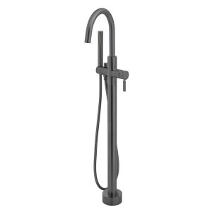 Vado Individual Origins Brushed Black Floor Mounted Bath Shower Mixer Tap